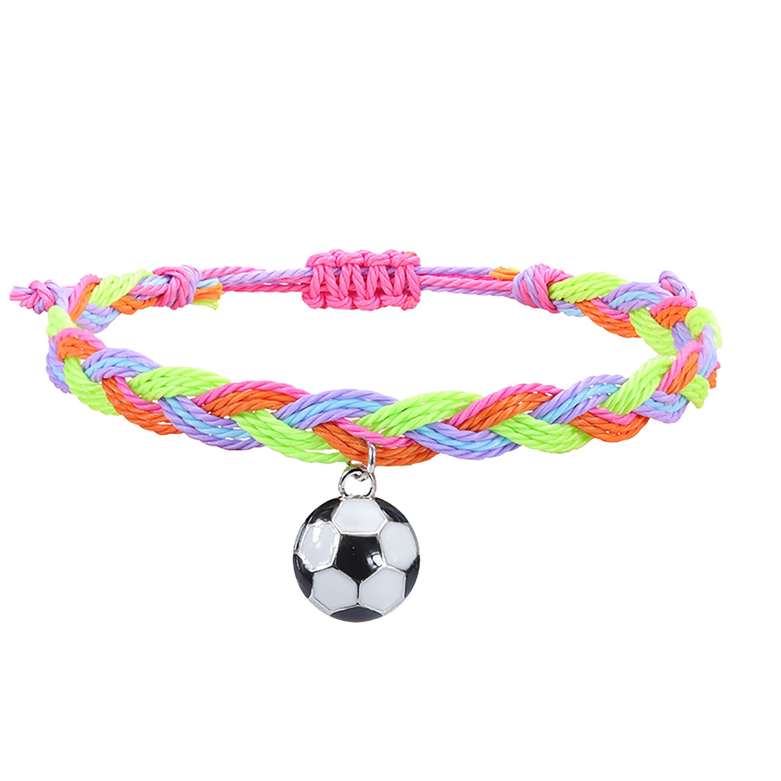 thumbnail image 2 of Pulseras de Fútbol Charm Favors Fútbol Negro Rojo Blanco Marrón Pulseras de Fútbol Cuentas Ajustable Inspirational for Teens Adults Sport Birthday Football Favors For, 2 of 2